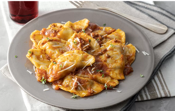 Piatto di tordelli lucchesi al ragù